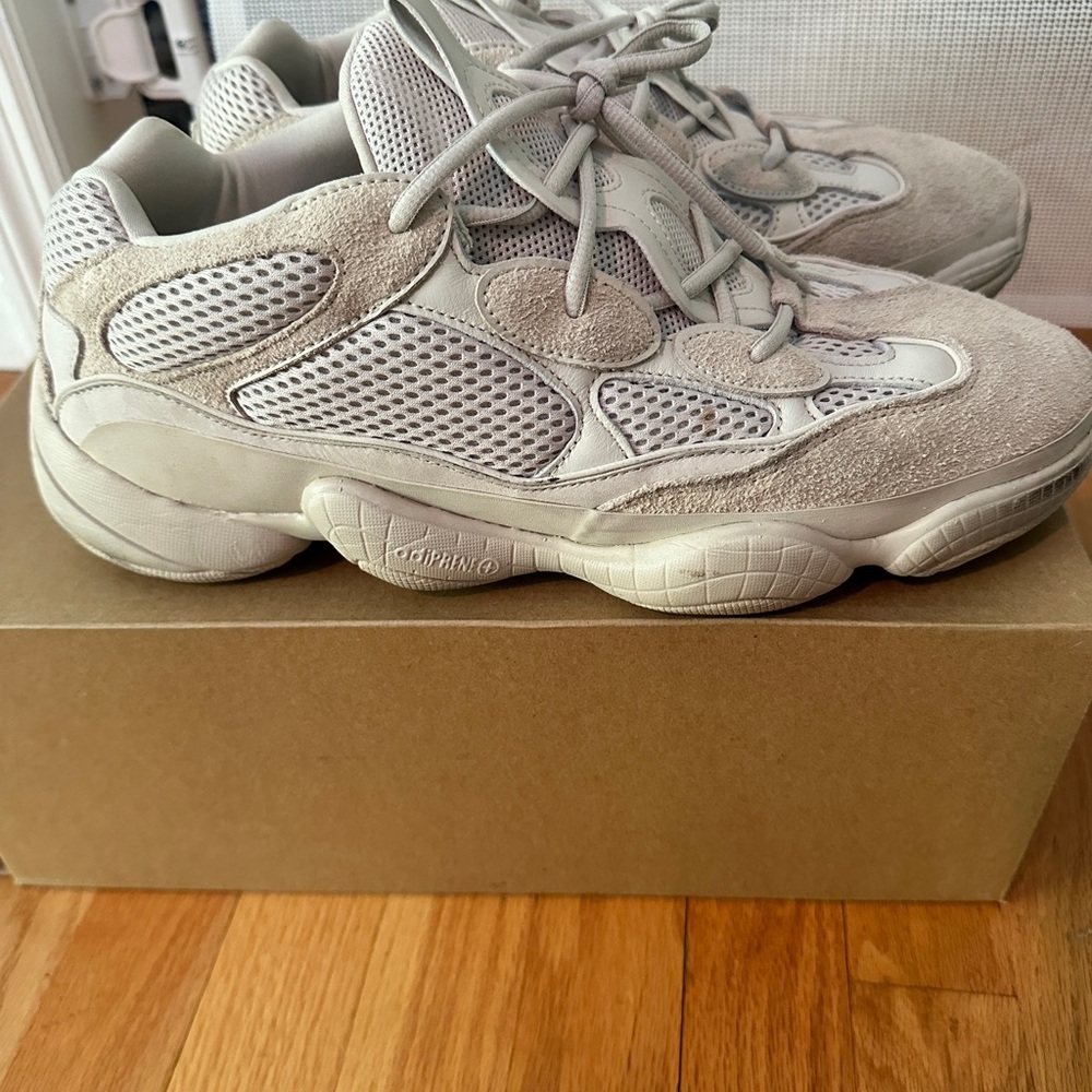 Yeezy Sneakers in Gray and Cream
